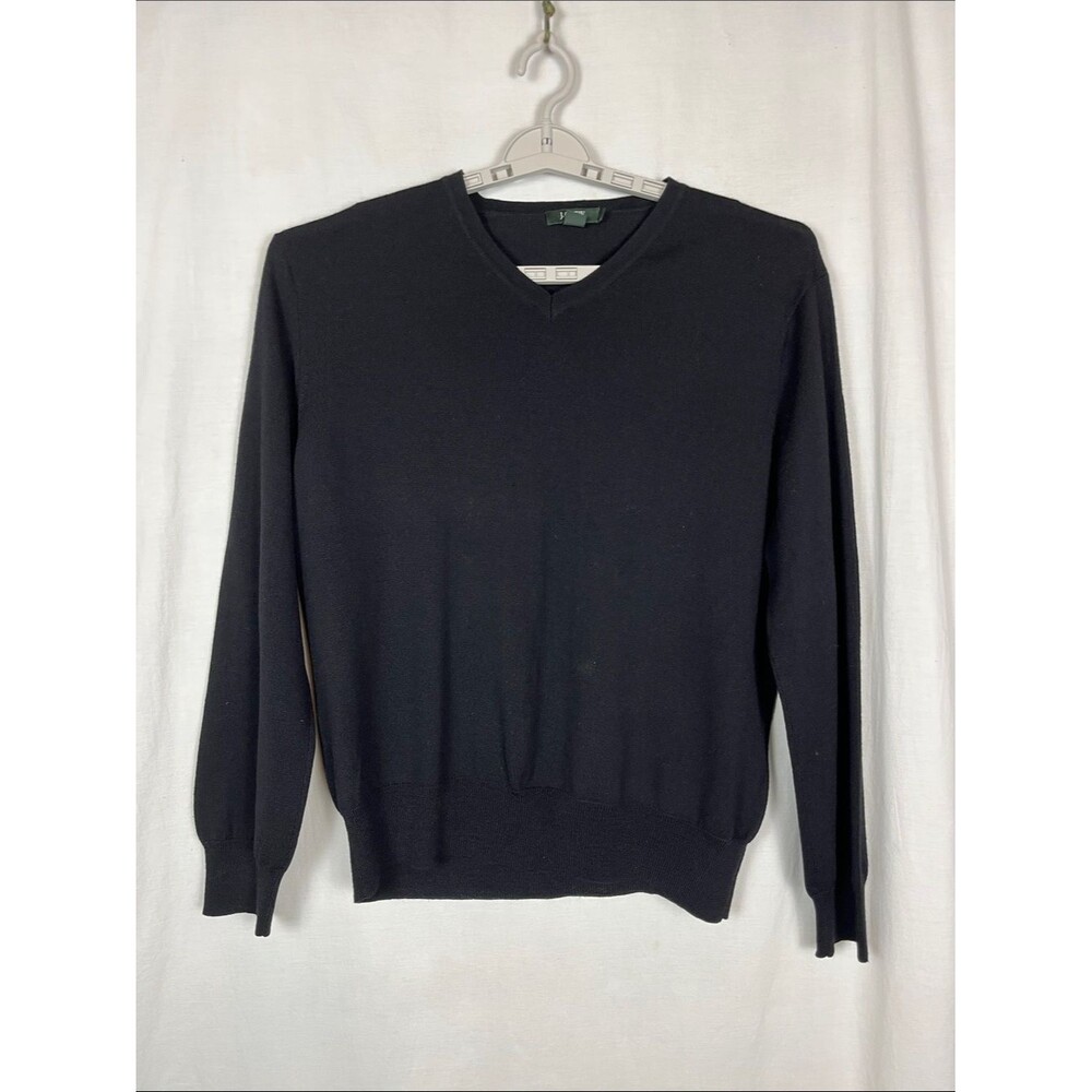 J. Crew Black 100% Merino Wool Lightweight Sweater
